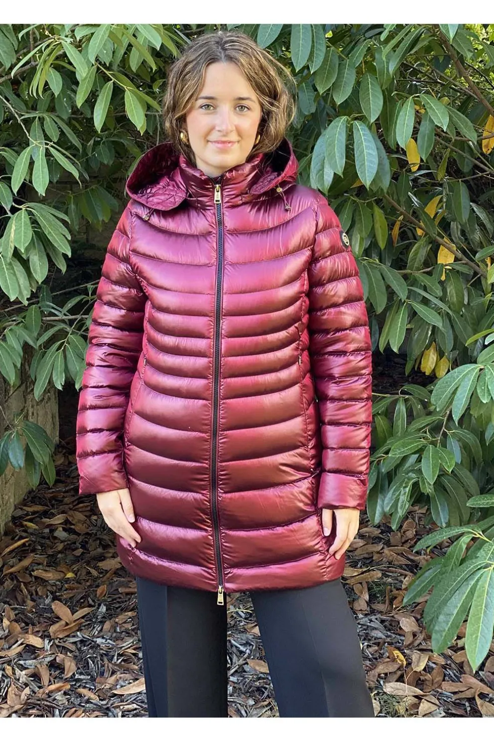 Plumífero Mujer Henry Arroway Cris cherry red