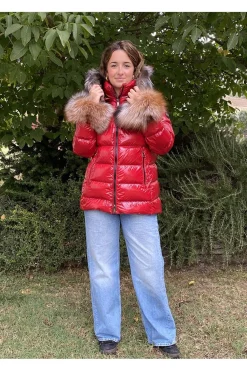 Plumífero Mujer Henry Arroway bella bright red