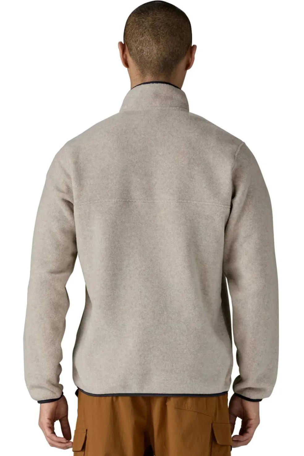 Polar Hombre Patagonia Lightweight Synchilla Snap-T 25551 OTSM Oatmeal Heather Smolder Blue