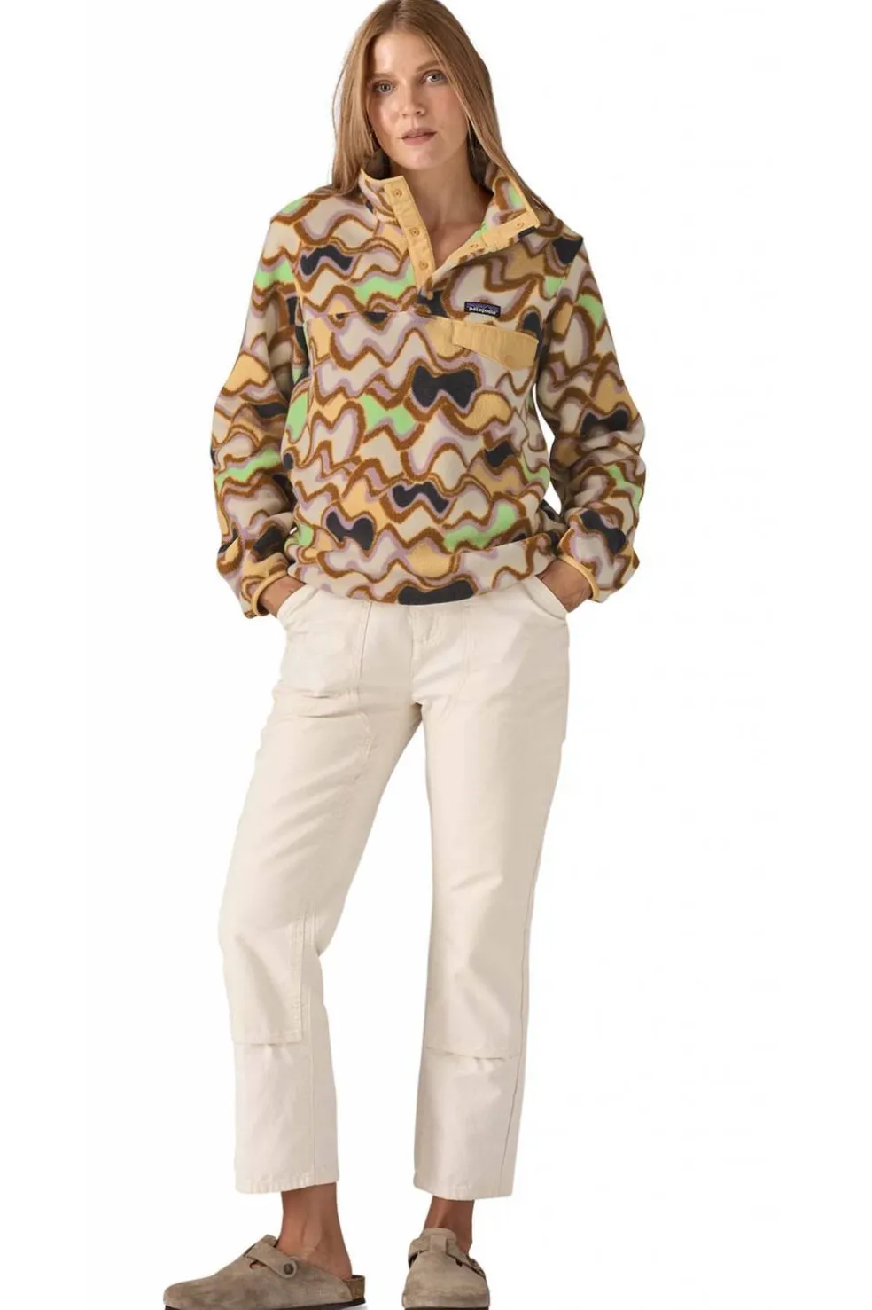 Polar Mujer Patagonia Lightweight Synchilla 25455 Small Currents Natural