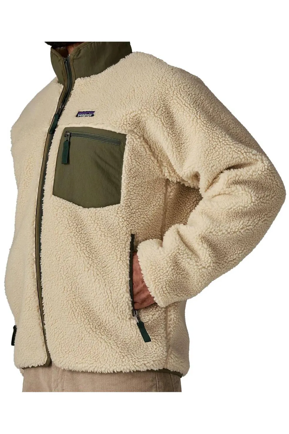 Polar Patagonia Hombre Classic Retro X Fleece 23057 DNBA Dark Natural Basin Green