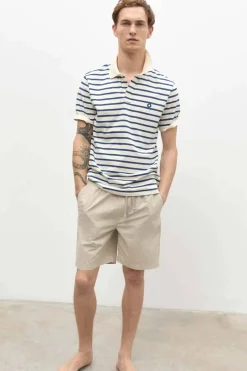 polo hombre Ecoalf stripes 436 navy