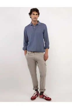 Polo Hombre El Ganso Manga Larga 1100W250012 Petróleo