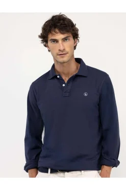Polo Hombre El Ganso Manga Larga 1100W250013 Marino