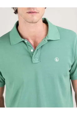 Polo Hombre El Ganso Piqué Garment Dyed 1100s250037 verde