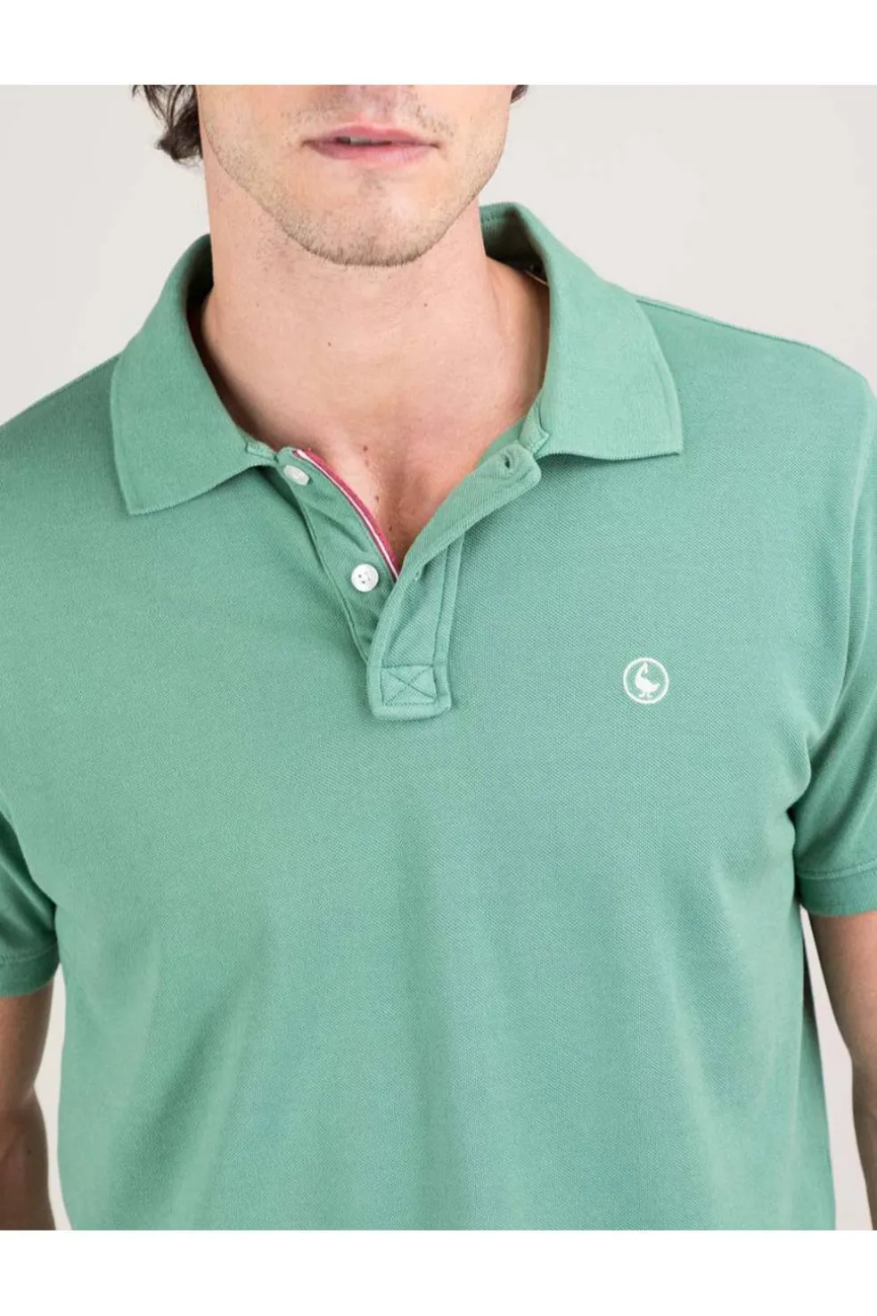 Polo Hombre El Ganso Piqué Garment Dyed 1100s250037 verde