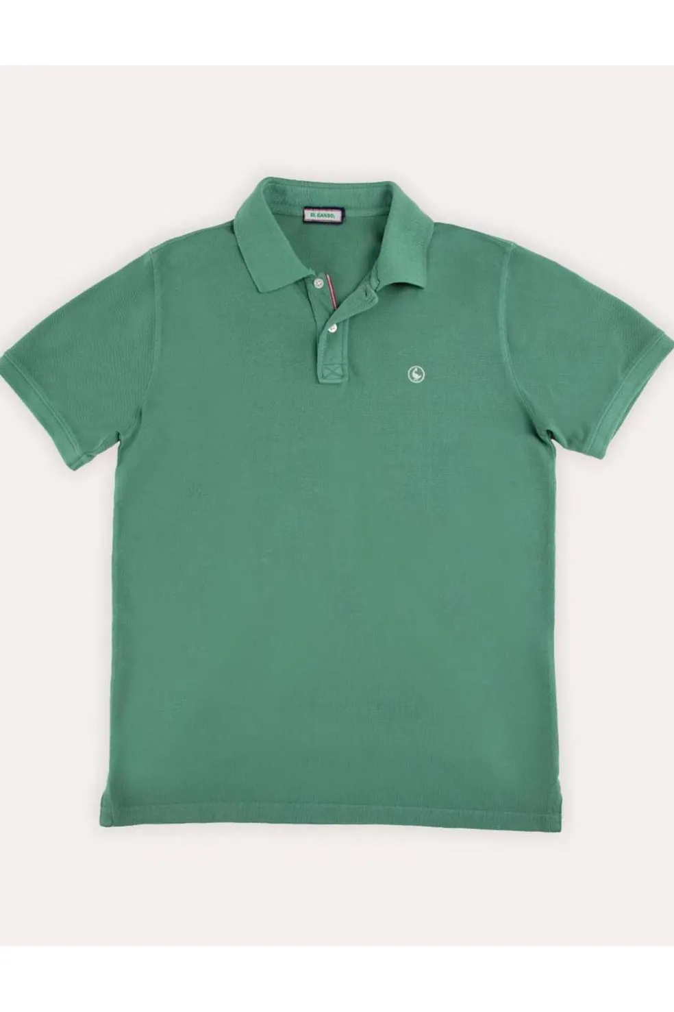 Polo Hombre El Ganso Piqué Garment Dyed 1100s250037 verde