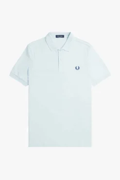 polo hombre Fred Perry m6000 v08 hielo claro azul medianoche