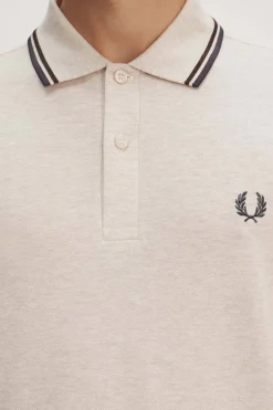 polo hombre Fred Perry m3600 y41 gacha jaspeado