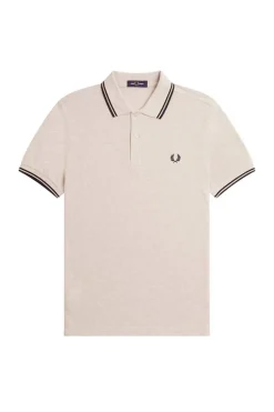 polo hombre Fred Perry m3600 y41 gacha jaspeado