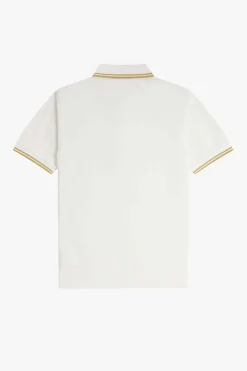 polo hombre Fred Perry m3600 y53 blanco nido de abeja