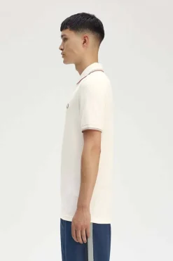 polo hombre Fred Perry m3600 y20 crudo claro