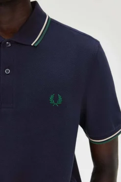 polo hombre Fred Perry m3600 y30 carbono oscuro