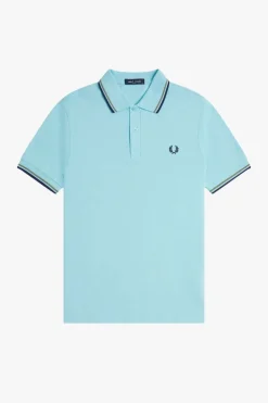polo hombre Fred Perry m3600 y57 azul menta oliva marino