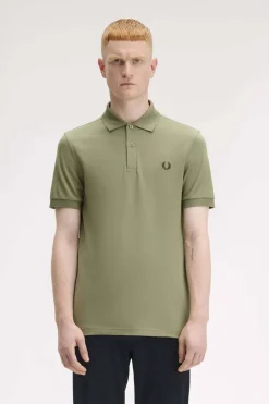 polo hombre Fred Perry m6000 y64 menta oliva verde noche