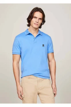 polo Tommy Hilfiger de interlock con monograma th bordado mw0mw34783 c30