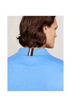 polo Tommy Hilfiger de interlock con monograma th bordado mw0mw34783 c30