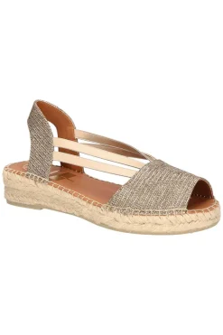 sandalia alpargata Viguera 2106 brillante bronce