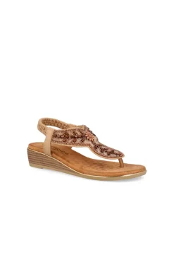 Sandalia Amarpies abz 23554 beig