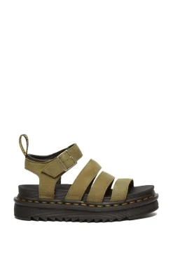 Sandalia Dr. Martens Blaire Tumbled Nubuck Muted Olive 31735357