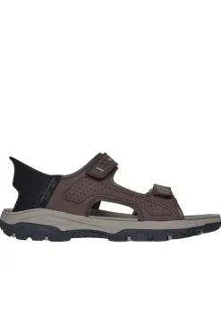 Sandalia Hombre Skechers tresmen reece 205289 chocolate