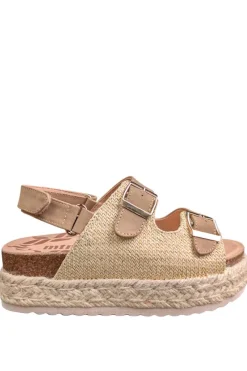 Sandalia Infantil Mustang 49082 c58312 natural taupe