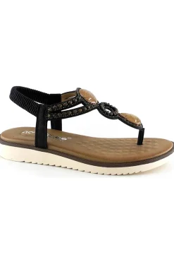 sandalia Mujer Amarpies abz26664 negro