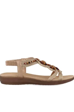 Sandalia Mujer Amarpies ako28553 bronce