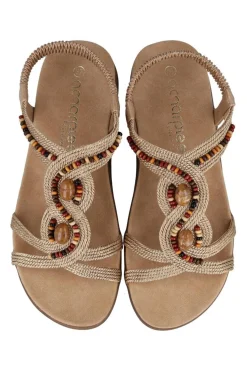 Sandalia Mujer Amarpies ako28553 bronce