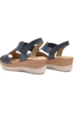 Sandalia Mujer Baerchi 40202 Metalizado marino