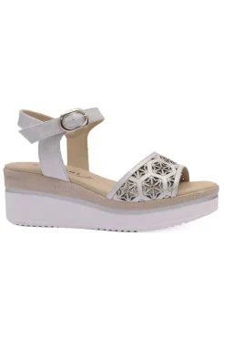 Sandalia Mujer Baerchi 80200 Metalizado Hielo