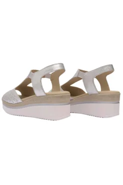 Sandalia Mujer Baerchi 80202 Metalizado beige