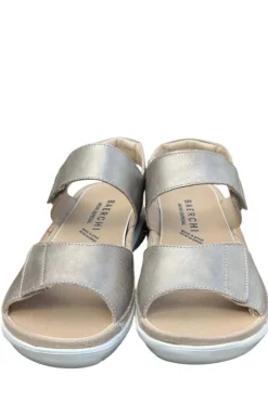 Sandalia Mujer Baerchi Ancho Especial 39700 metalizado taupe