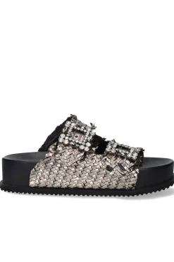 Sandalia Mujer BeFree Mary 212 Leather Pewter