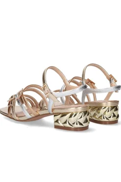Sandalia Mujer Exé katy 481 gold silver