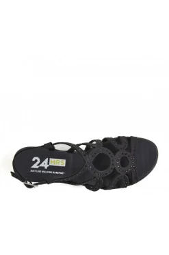 Sandalia Mujer 24hrs 26518 negro