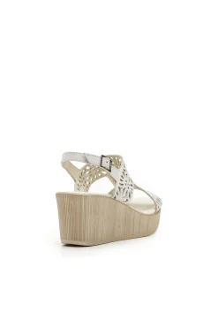 Sandalia Mujer 24HRS 26064 Piel Nobuck Crema Beige