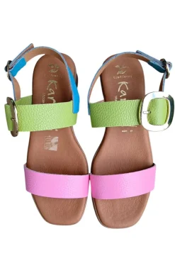 Sandalia mujer Karralli 5609 doya kiwi combi