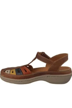 Sandalia Mujer Laura Azaña LA11978BI Coñac