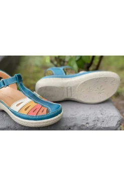 Sandalia Mujer Laura Azaña LA11978bi turquesa