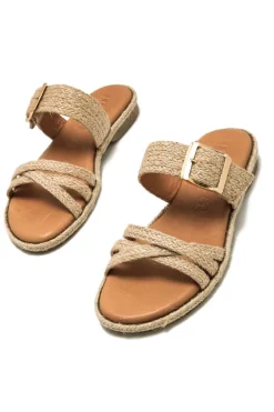 Sandalia Mujer Mustang Anais 54494 C57883 Trenza Yute Natural