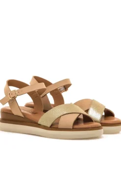 Sandalia Mujer Mustang Daniela 54530 C57877 Empolvado Sand Metal