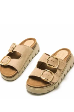 Sandalia Mujer Mustang Lion 54160 C52926 Serraje Sand