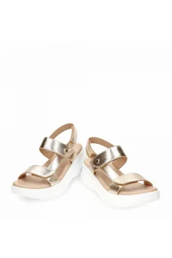 Sandalia mujer Panama Jack Noor shine b1 napa oro