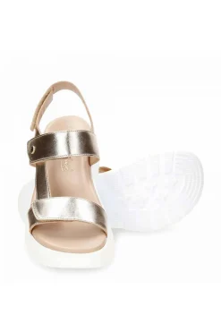 Sandalia mujer Panama Jack Noor shine b1 napa oro