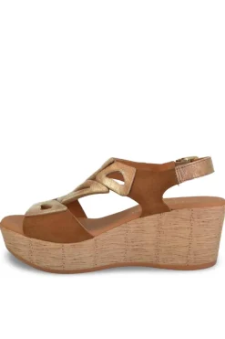 Sandalia Mujer Paula Urban 31 786 Serraje Cuero Picasso Tostado