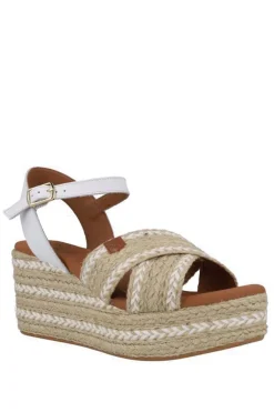 Sandalia Mujer Popa Cuña Benijo Salem Blanco