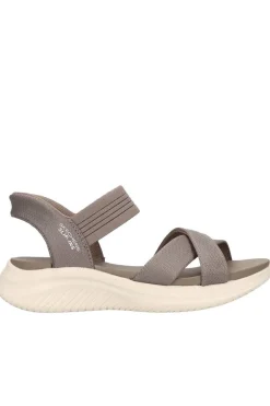 Sandalia Mujer Skechers Ultra Flex 3.0 Never Better 119975 DKTP Dark Taupe