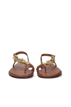 Sandalia Mujer Tsakiris Mallas 577 Chios Leather Tan Gold