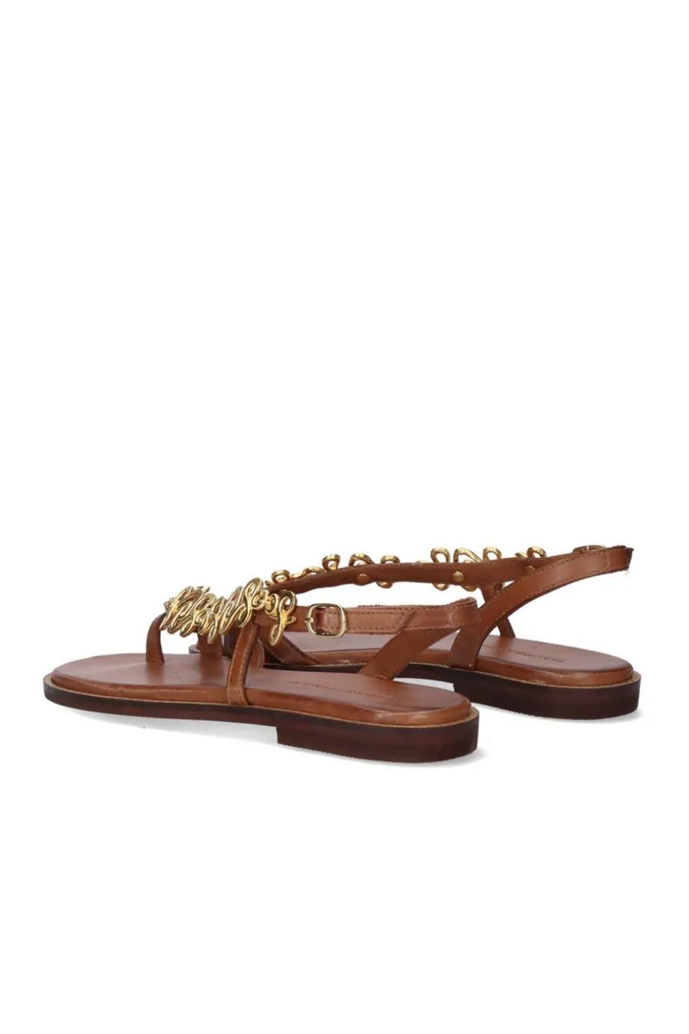 Sandalia Mujer Tsakiris Mallas 577 Chios Leather Tan Gold